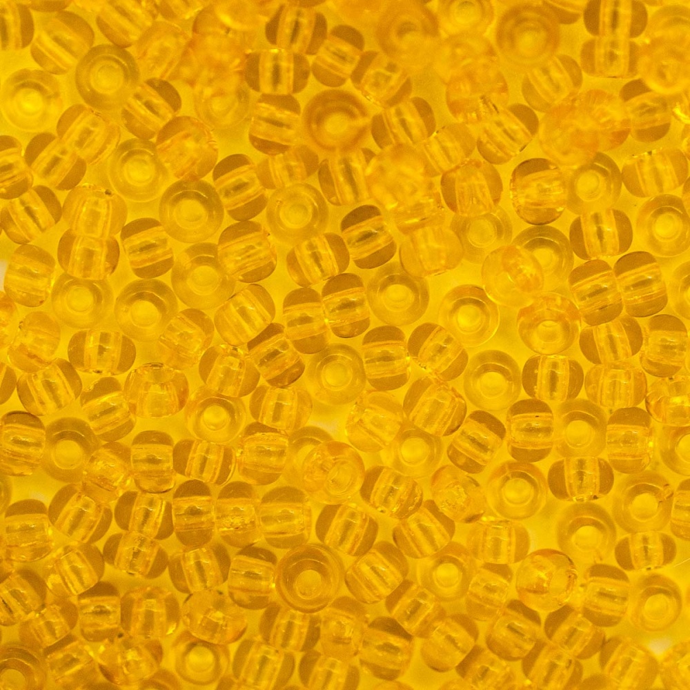 Бисер Preciosa 10/0 ~5гр  (80010, желтый прозрачный)