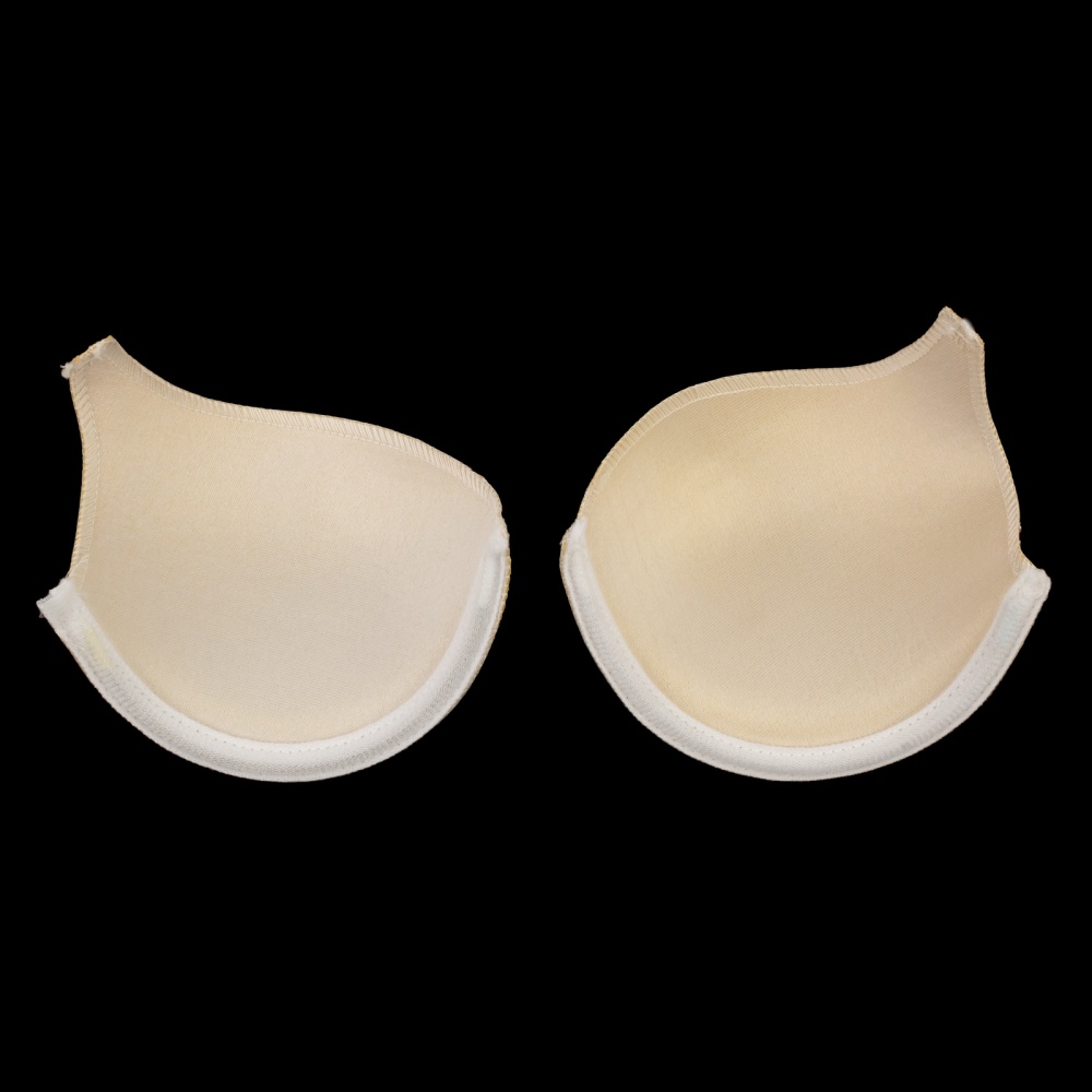 Чашечки с косточкой и уступом под бретель (1 пара)  (80 А, белый)