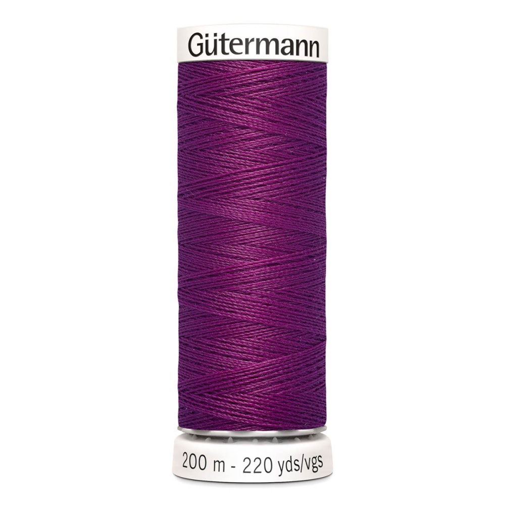 Нить Sew-All 100/200 м для всех материалов, 100% полиэстер Gutermann (718, баклажан)