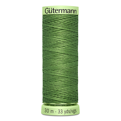 Нить Top Stitch 30/30 м для декоративной отстрочки, 100% полиэстер Gutermann (919, зеленый)