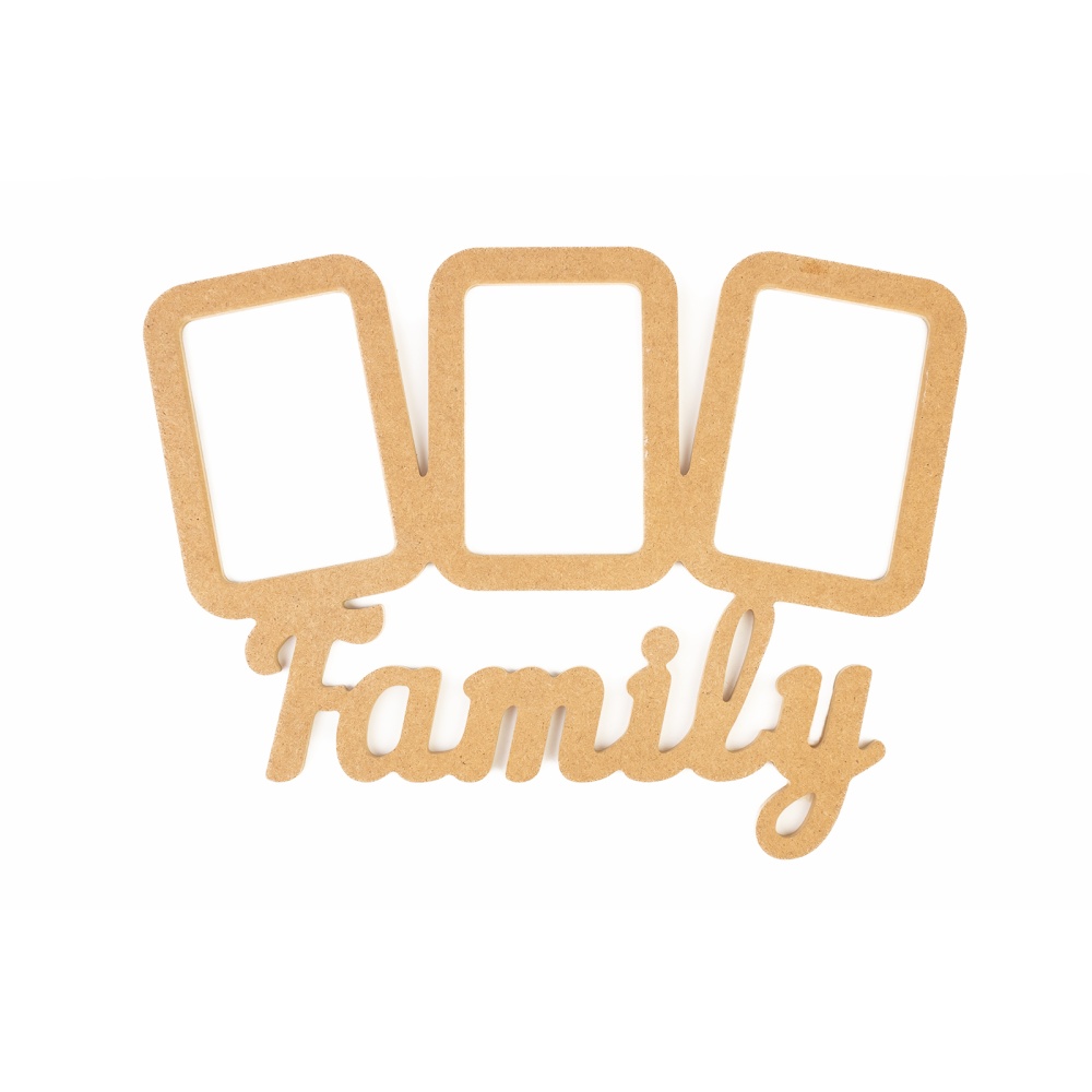Надпись"Family 3 рамки"