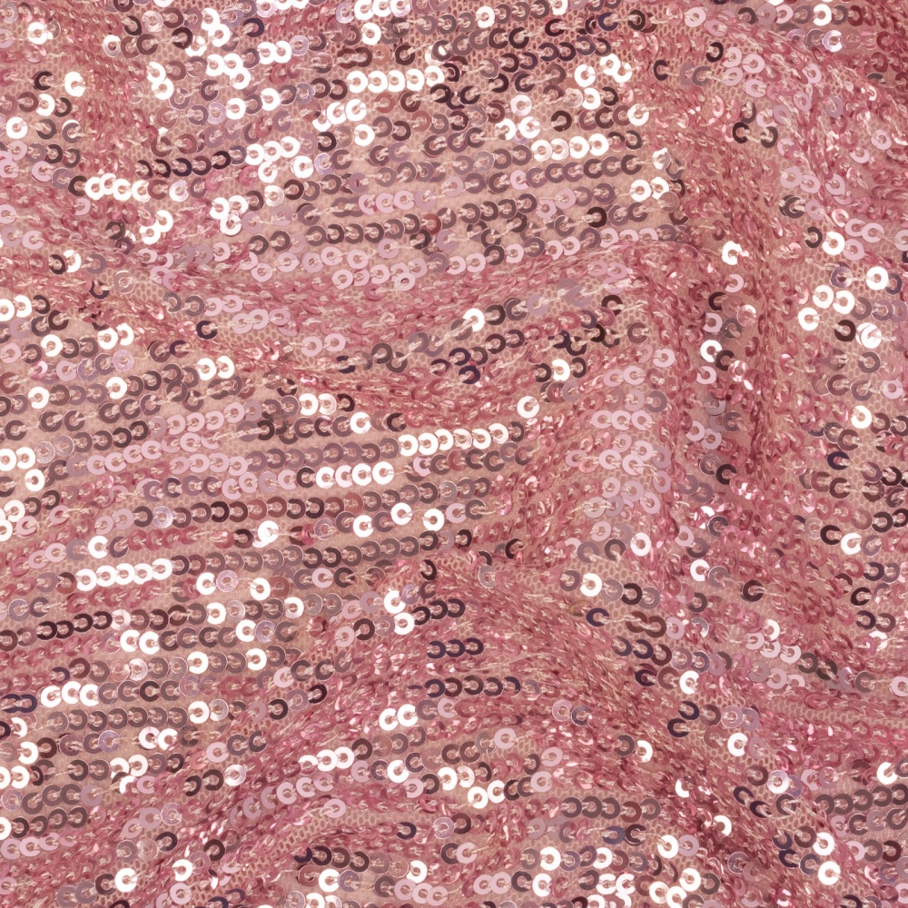 Сетка с мелкими пайетками 43759 (5, розовый)