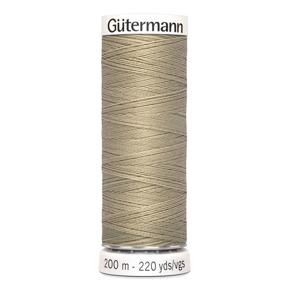 Нить Sew-All 100/200 м для всех материалов, 100% полиэстер Gutermann (131, бежевый)