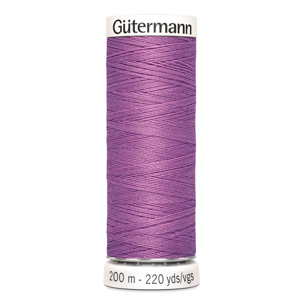 Нить Sew-All 100/200 м для всех материалов, 100% полиэстер Gutermann (716, сирень)