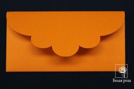 Основа для подарочного конверта №2 комлпект 3шт (008, оранжевый)