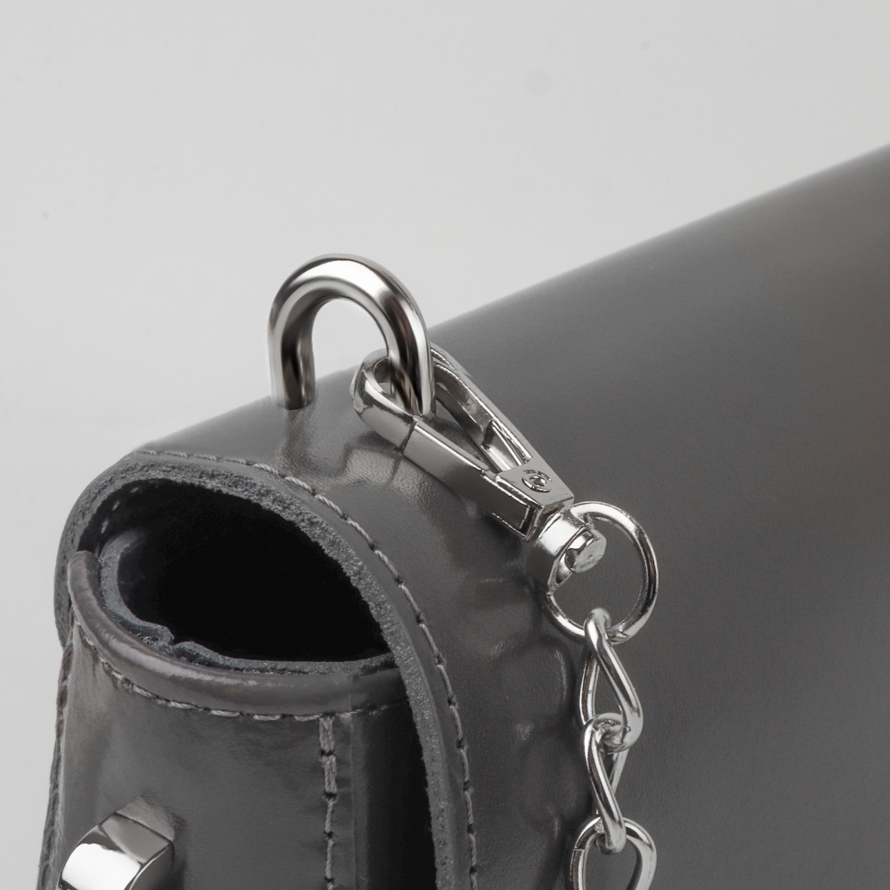 Крепления для ручек на сумку, металл, 1,8×1,5×0,5 см, 2 шт, цвет серебряный