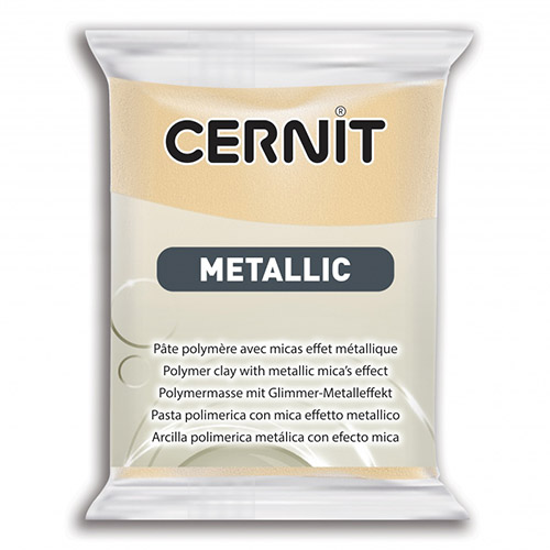 Пластика полимерная запекаемая 'Cernit METALLIC' 56 гр. (045, шампань)