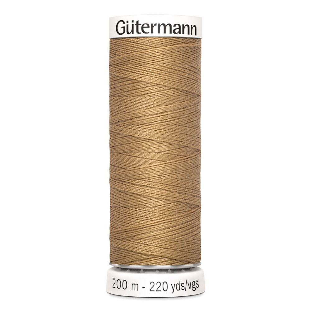 Нить Sew-All 100/200 м для всех материалов, 100% полиэстер Gutermann (591, золото)