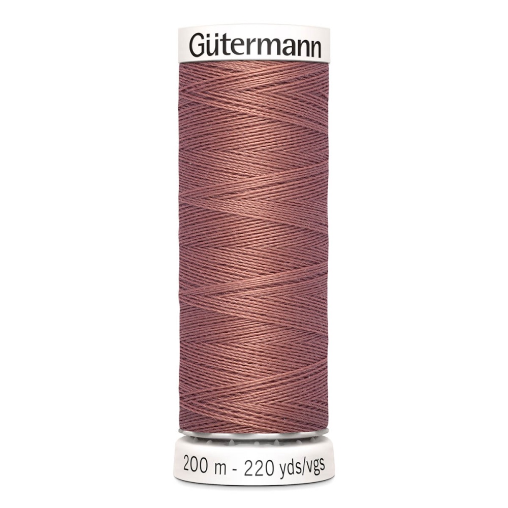 Нить Sew-All 100/200 м для всех материалов, 100% полиэстер Gutermann (245, св.коричневый)