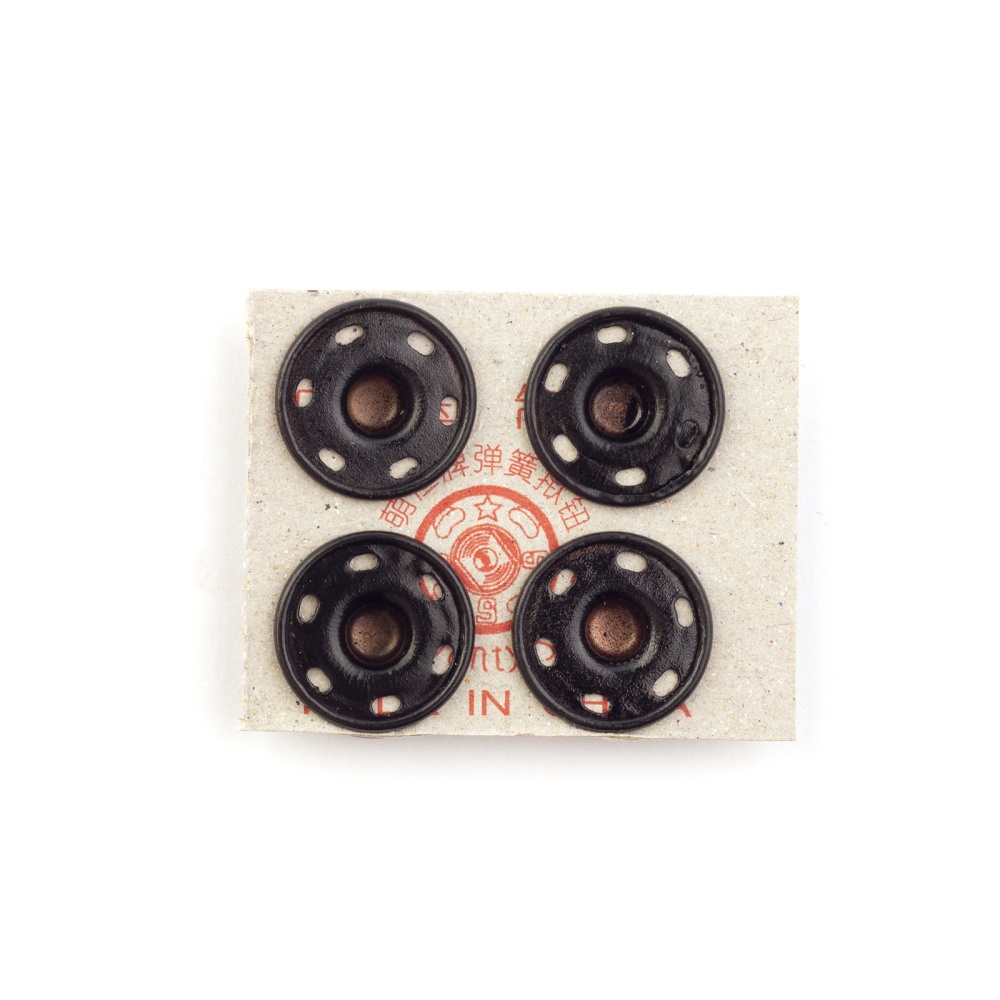 Кнопка пришивная "Дейли" (4шт) (16 мм (№4), черный)