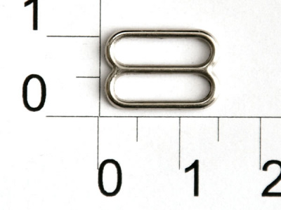 Регулятор для бретелек металл 12мм никель  (уп=2пары)