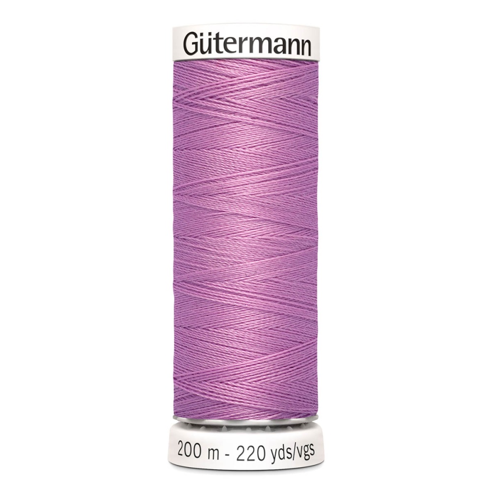 Нить Sew-All 100/200 м для всех материалов, 100% полиэстер Gutermann (211, т.сирень)