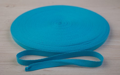 Лента киперная х/б 10мм цветная  (36, голубой)