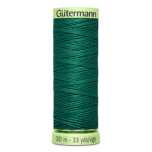 Нить Top Stitch 30/30 м для декоративной отстрочки, 100% полиэстер Gutermann (916, зеленый)