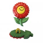 Пуговица 'Цветок со смайлом' 26мм 6шт Hobby Pro (235/145/110, красный)