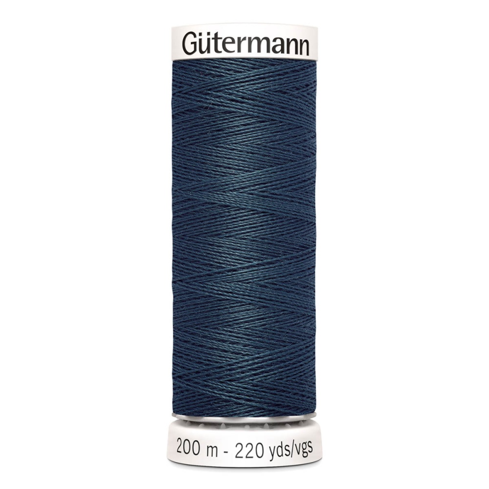 Нить Sew-All 100/200 м для всех материалов, 100% полиэстер Gutermann (598, серо-фиолетовый)