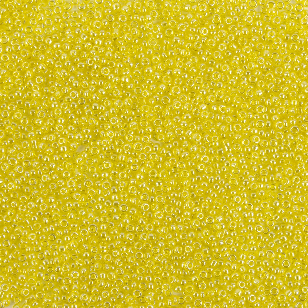 Бисер цветной ~25гр    (110, лимон)