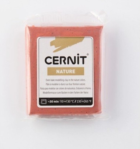 Пластика Cernit Nature эффект камня 56-62 гр (972, сиена)