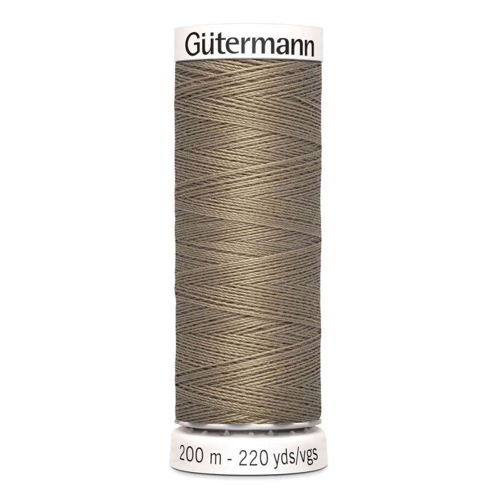 Нить Sew-All 100/200 м для всех материалов, 100% полиэстер Gutermann (724, св.коричневый)