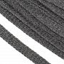 Шнур плоский 15мм х/б турецкое плетение  (029, серый)