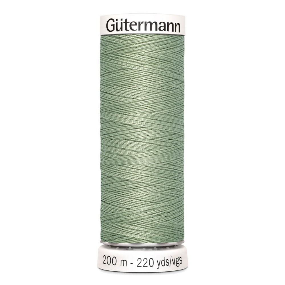 Нить Sew-All 100/200 м для всех материалов, 100% полиэстер Gutermann (224, бледно-серый)