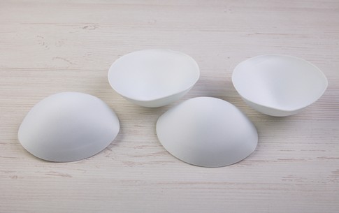 Чашечки круглые (1 пара)  (36, белый)