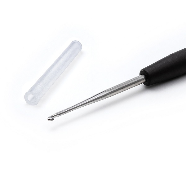 Крючок IMRA Record для тонкой пряжи, мягкая ручка, сталь, 1,5 мм, Prym