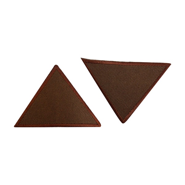 Термоаппликация треугольник большая коричневый Prym