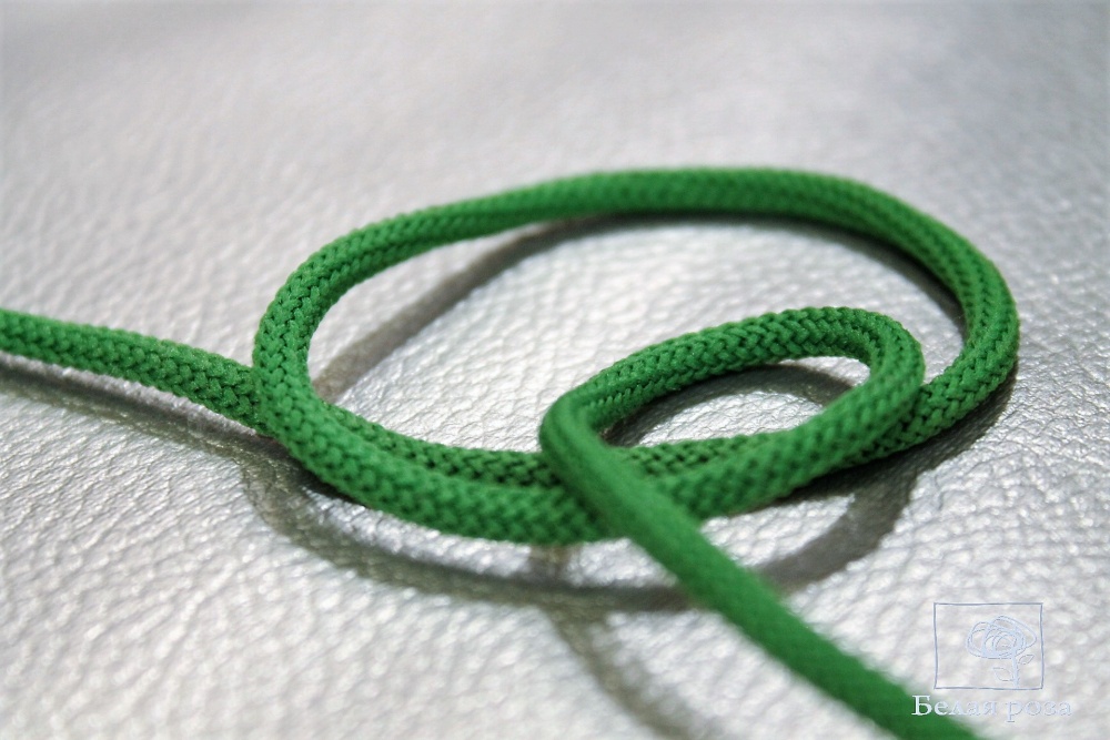 Шнур текстильный Россия (7, зеленый)