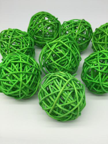 Ротанговые шары 5см (3, зеленый)