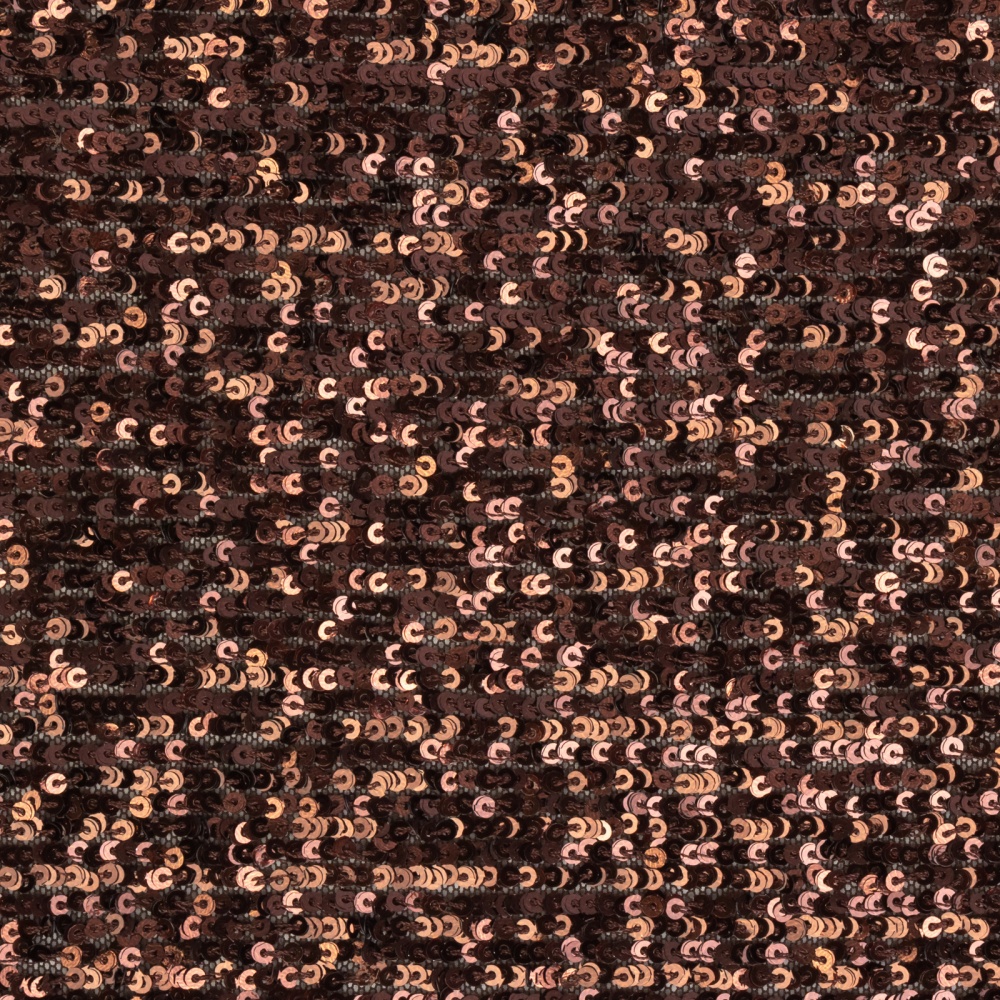 Сетка с мелкими пайетками омбре 43771 (1, коричневый)