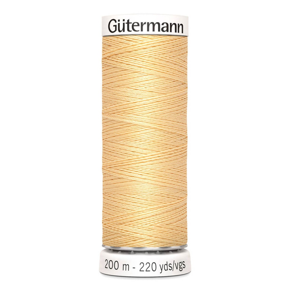 Нить Sew-All 100/200 м для всех материалов, 100% полиэстер Gutermann (3, св.желтый)