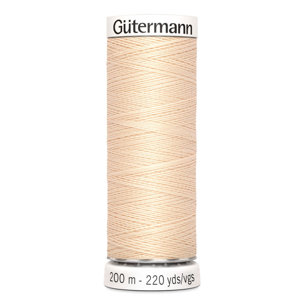 Нить Sew-All 100/200 м для всех материалов, 100% полиэстер Gutermann (5, св.бежевый)