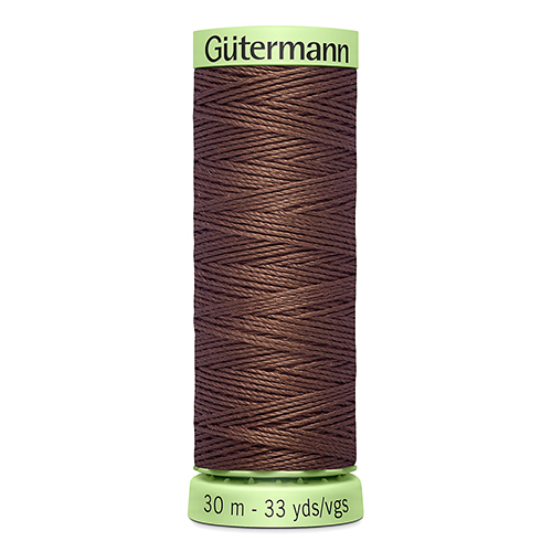 Нить Top Stitch 30/30 м для декоративной отстрочки, 100% полиэстер Gutermann (446, коричневый)