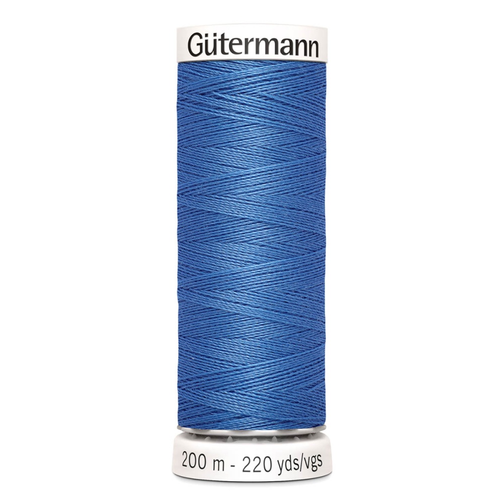 Нить Sew-All 100/200 м для всех материалов, 100% полиэстер Gutermann (213, бледно-синий)