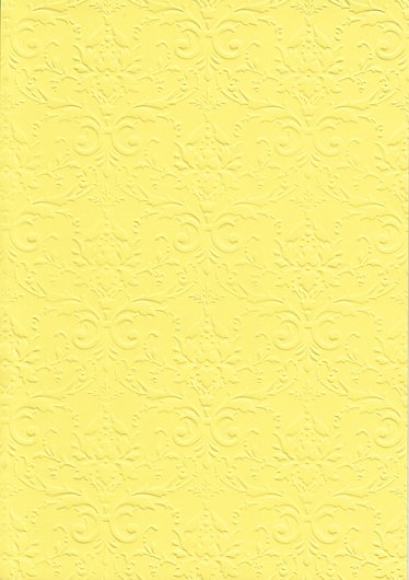 Бумага с рельефным рисунком "Дамасский узор" цвет желтый, комплект 3 листа.