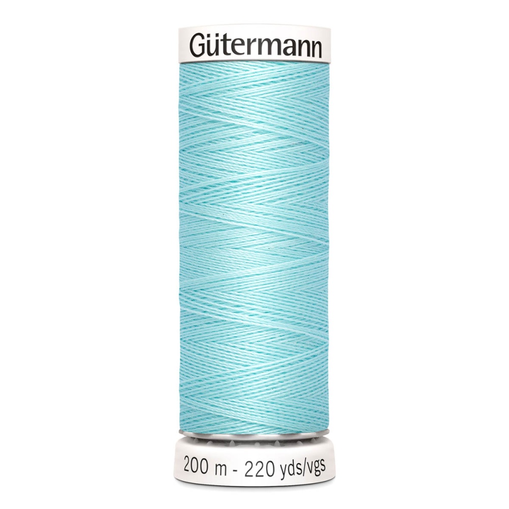 Нить Sew-All 100/200 м для всех материалов, 100% полиэстер Gutermann (53, св.бирюза)