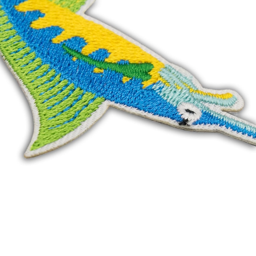 Термоаппликация 'Рыбка 'Марлин', желтый/голубой, 5.5*9.5см, Hobby&Pro