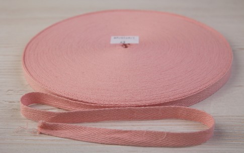 Лента киперная х/б 10мм цветная  (43, св.розовый)
