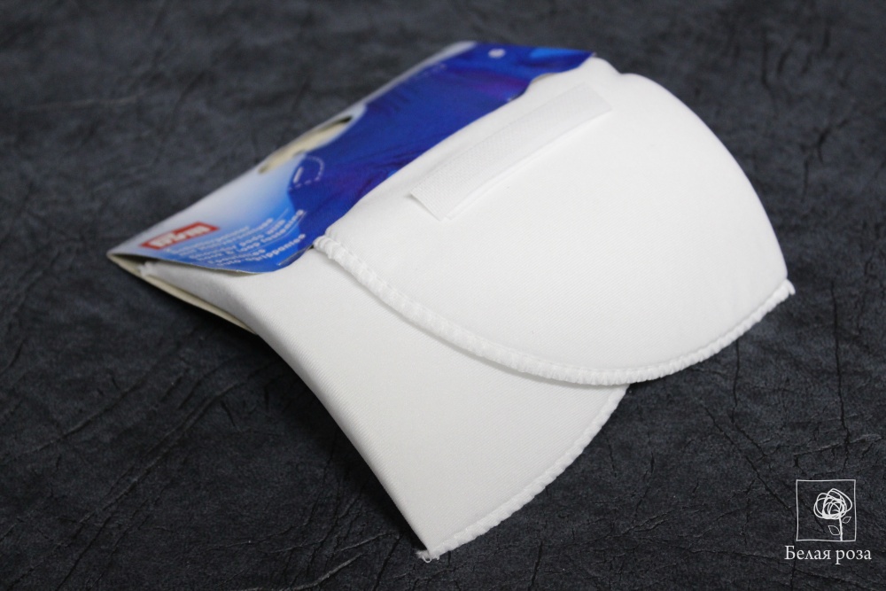 Плечевые накладки полумесяц с лип.(S) 125*100*12мм PRYM  (белый)