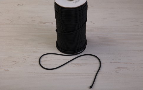 Резина шляпная 3мм  (2, черный)