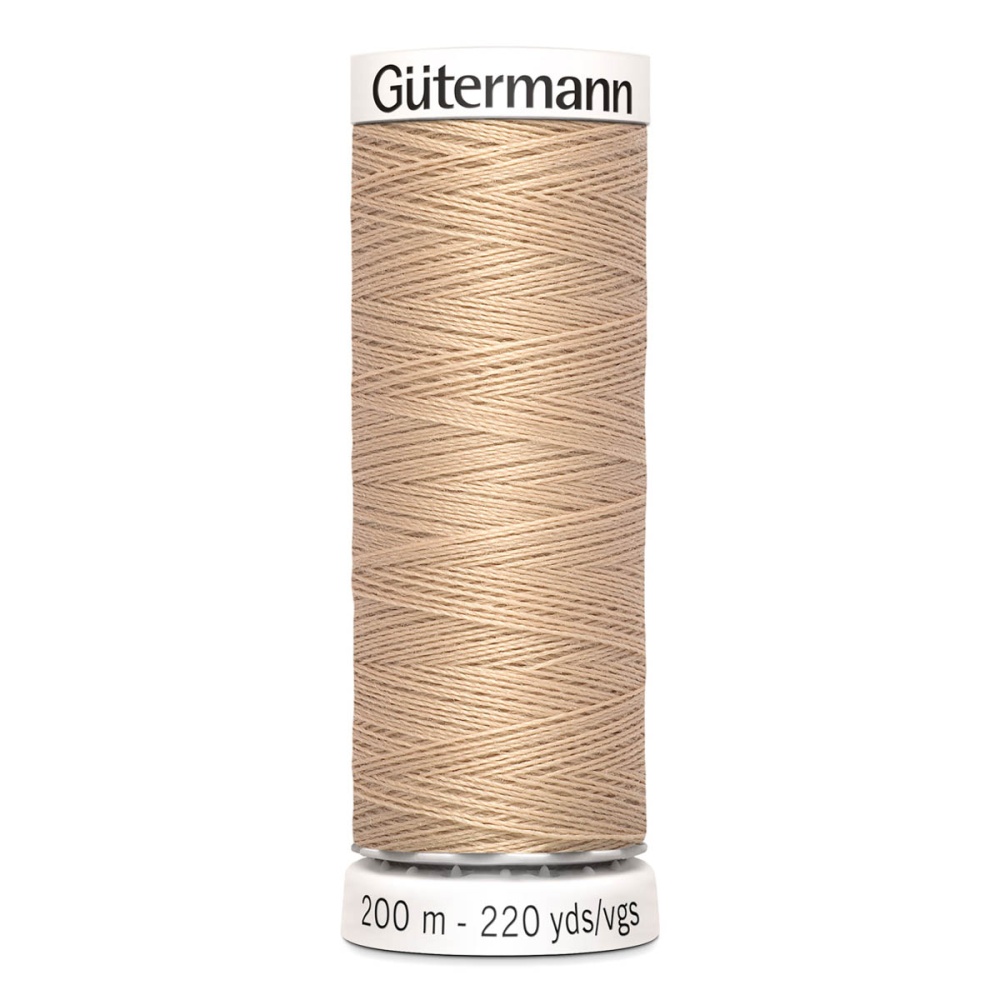 Нить Sew-All 100/200 м для всех материалов, 100% полиэстер Gutermann (170, песочный)
