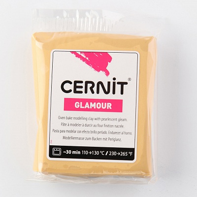 Пластика Cernit Glamour перламутровый 56-62гр (050, золото)