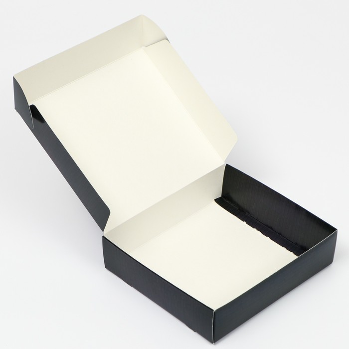 Коробка самосборная "С Днем Рождения", неон, 20 х 18 х 5 см
