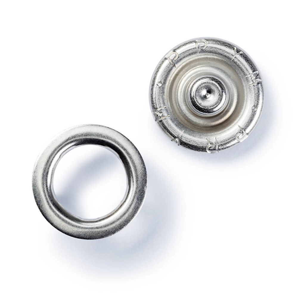 Кнопки Джерси (латунь) зубчатое кольцо, серебр.цв. 10мм Prym