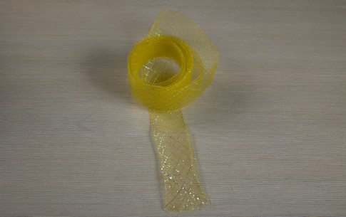 Кринолин сетка 3-4см люрекс  (6, желтый)