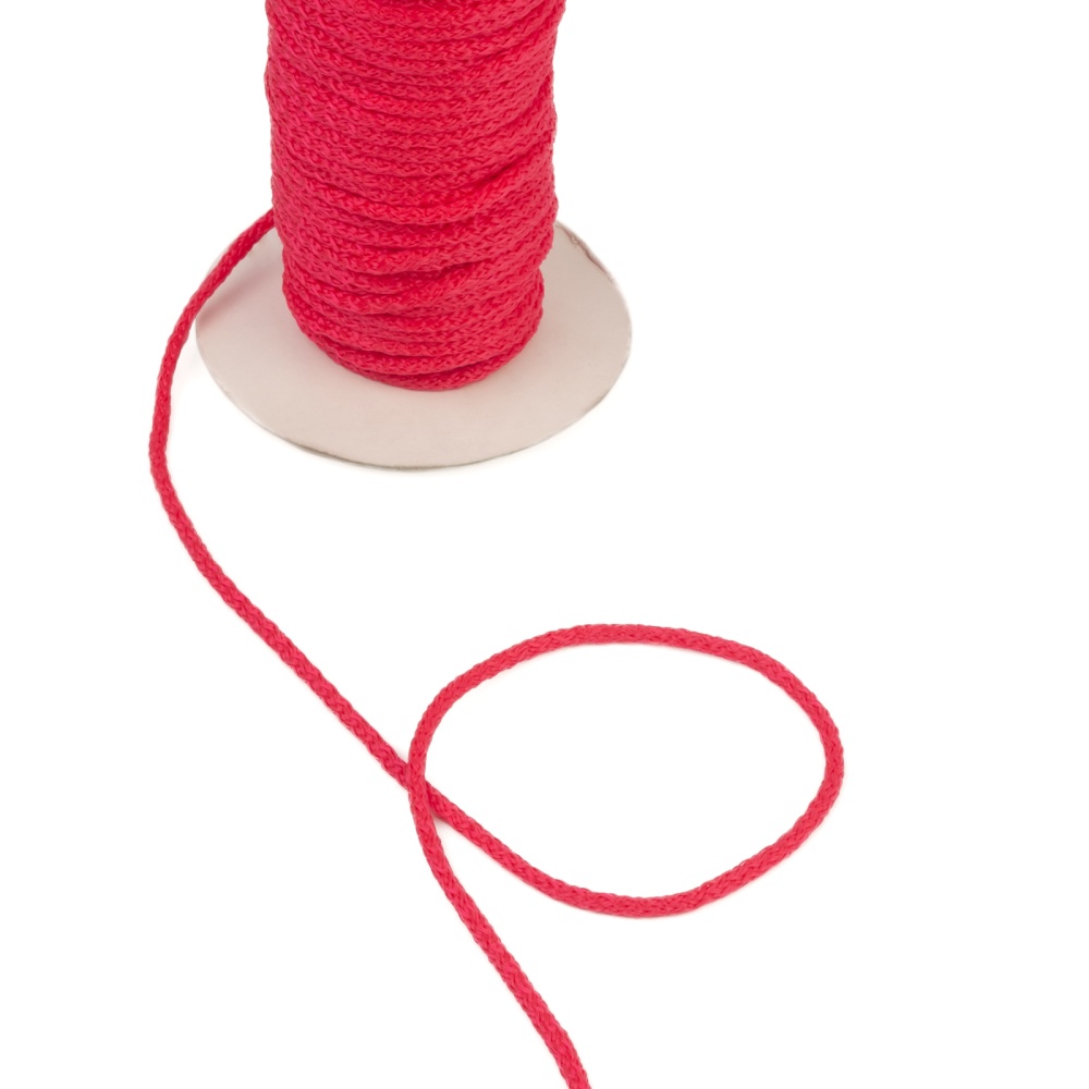 Шнур хозяйственный тип 3 4мм  (4, красный)