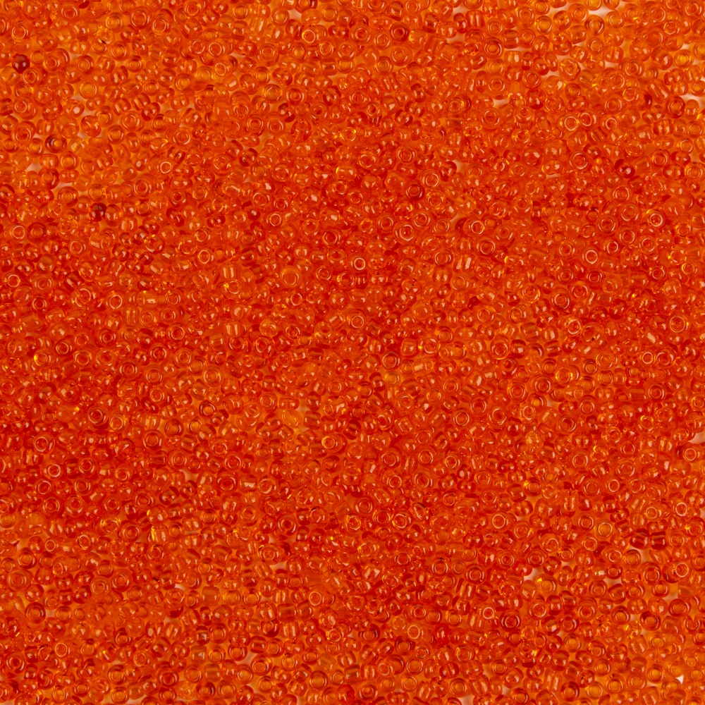 Бисер цветной ~25гр    (9B, оранж)