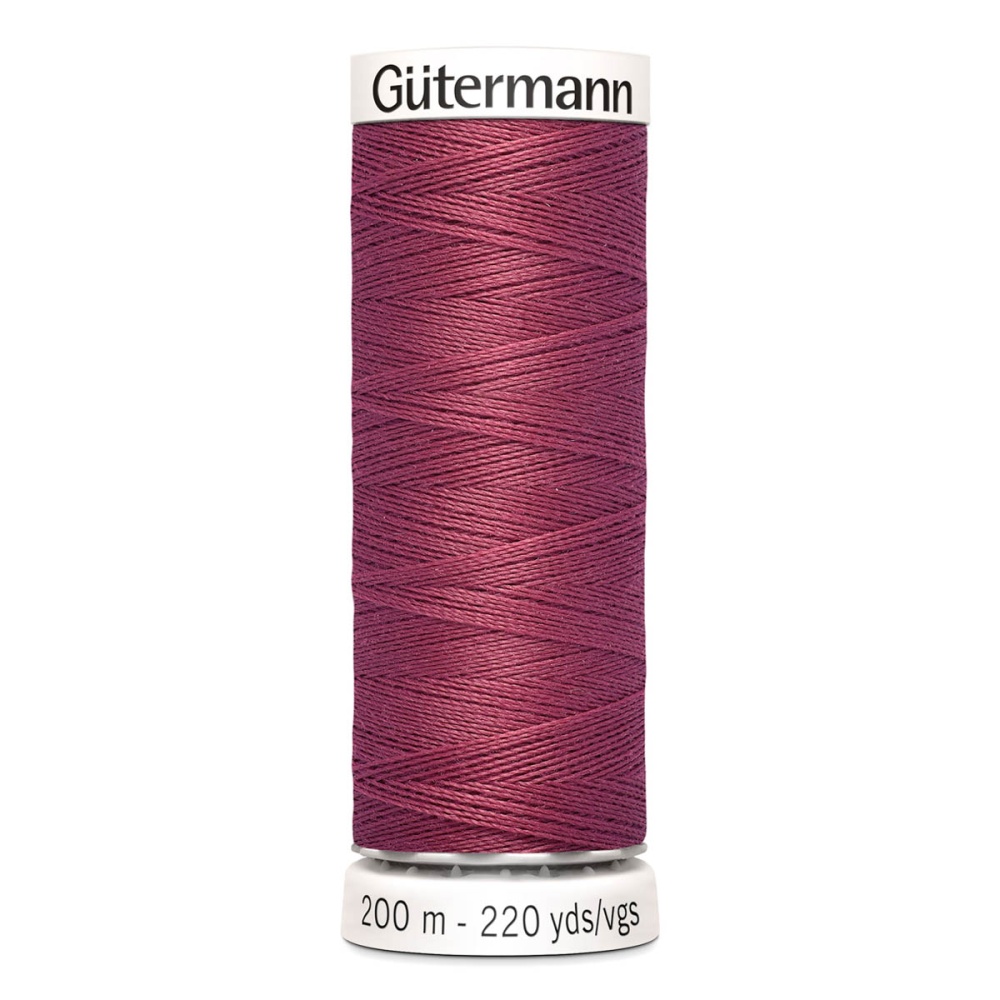 Нить Sew-All 100/200 м для всех материалов, 100% полиэстер Gutermann (624, св.бордо)
