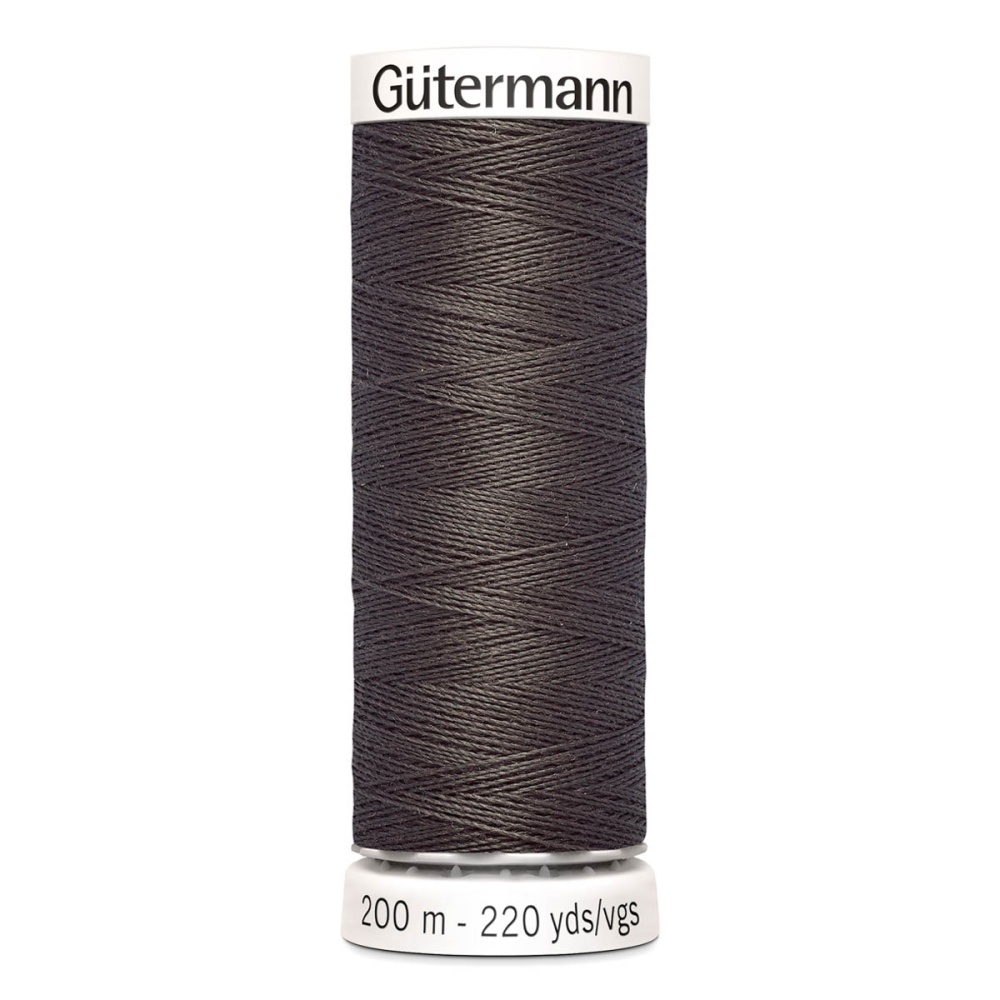 Нить Sew-All 100/200 м для всех материалов, 100% полиэстер Gutermann (308, коричневый)